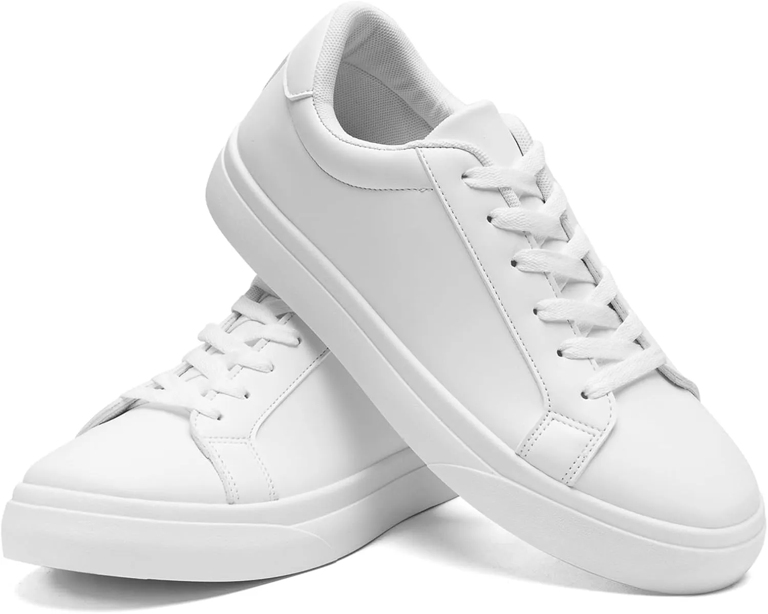 Fashion Sneakers for Men Women, Men’s Black Casual Leather Skate Shoes, Non Slip Comfortable Breathable Tennis Walking Shoes