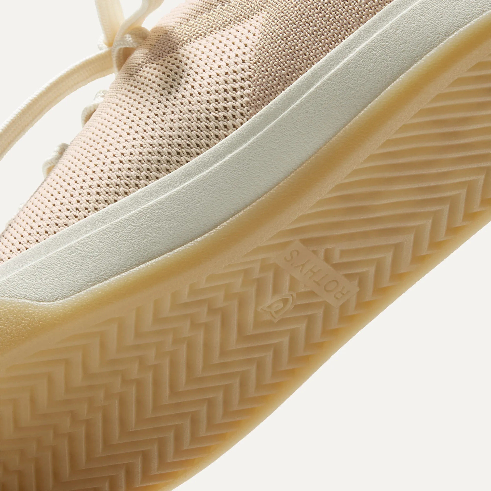 The Lace Up Sneaker - Biscuit