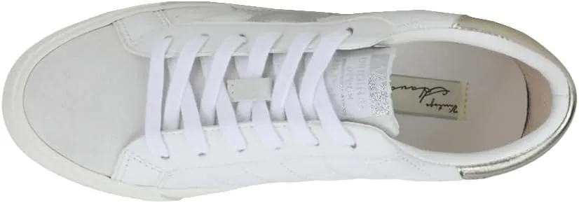 Vintage Havana Womens Grande Metallic Slip On Sneakers Shoes Casual - White