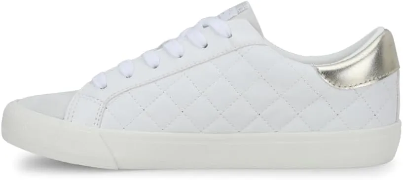 Vintage Havana Womens Grande Metallic Slip On Sneakers Shoes Casual - White